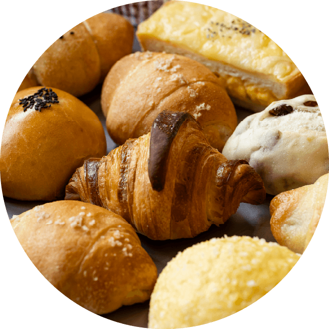 EPIのふっくらしたパンの集合